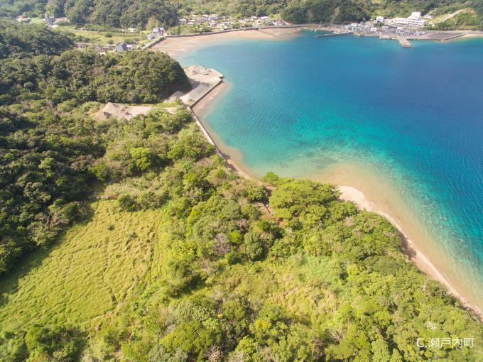 大島防備隊本部跡（遠景）